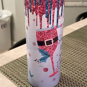 Stainless Steel 20 oz Christmas Tumbler.